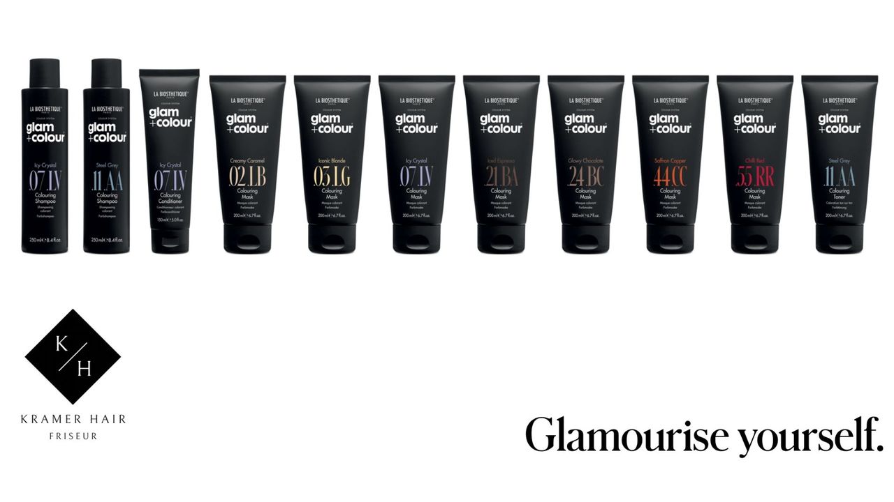 Glam+Colour von La Biosthétique Verschiedene Farben von der Serie von La Biosthetique Glasm+ Colour.