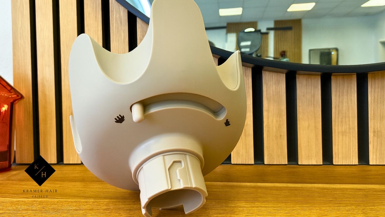 Rückseite des Shark Glam Diffusor Aufsatz zum einstellen der Zinkenlänge