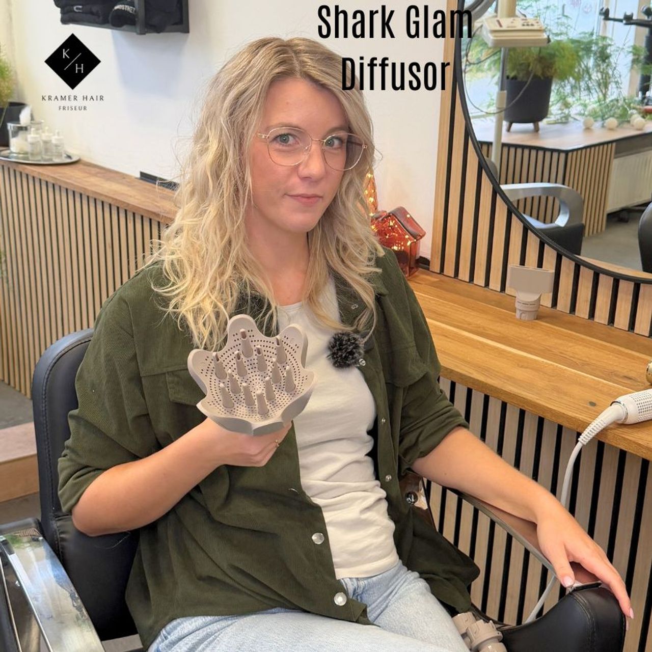 Cindy Rau hat den Shark Glam Diffursor Aufsatz im eigenenem Haar getestet.