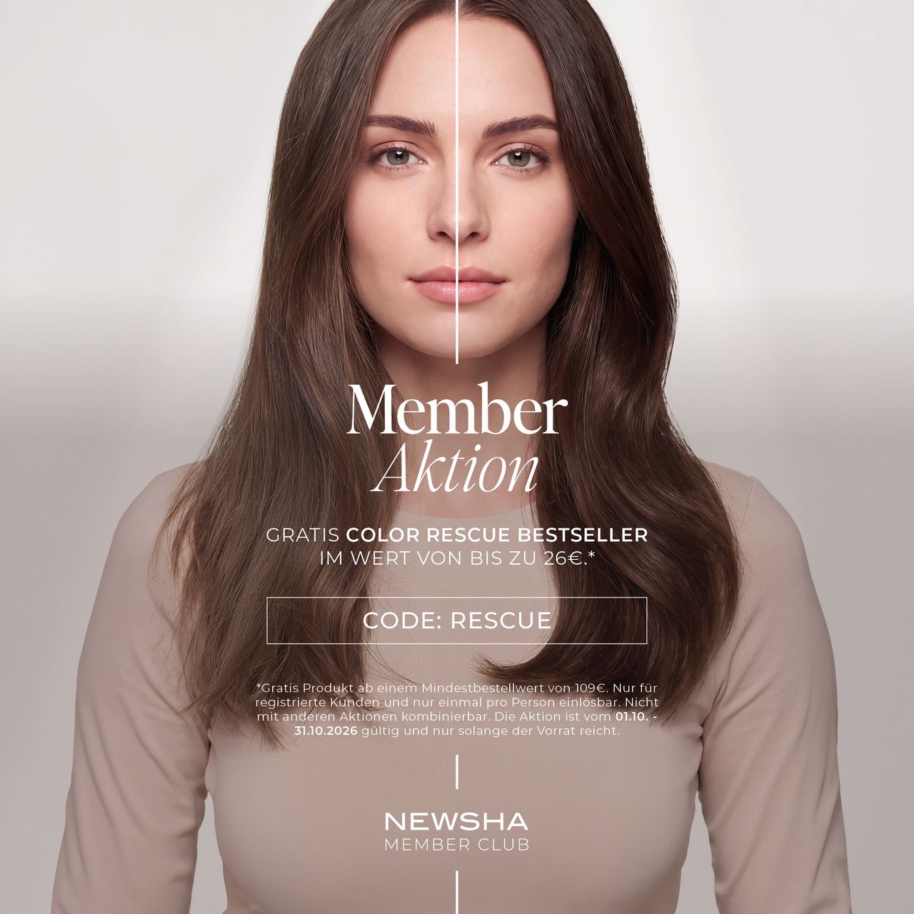 NEWSHA Member-Aktion: gratis Color-Rescue-Bestseller ab 109 Euro, Code RESCUE