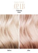 Glam+Colour Creamy Caramel Colouring Mask  Vorher-Nachherbild