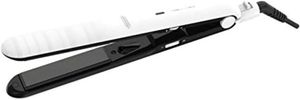 Rowenta Optiliss Haarglätter, Keramikbeschichtung für glänzendes Haar, 10 Temperatureinstellungen bis zu 230 °C, effiziente Glättleistung, Aufheizen in 30 Sek., Verriegelungssystem, weiß