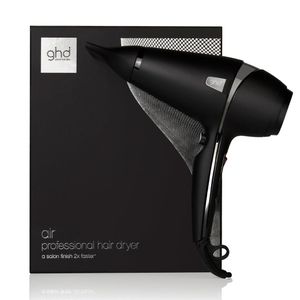 ghd Air Haartrockner Der ghd Air Föhn inklusive seiner Verpackung.