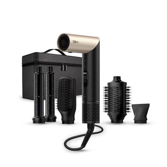 Silk'n Air Flex 5‑in‑1 Air Styler mit dem mitgeliefertem Koffer.