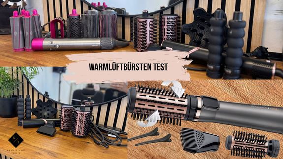 Bilder von verschiedenen Warmlüftbürsten welche wir getestet haben.