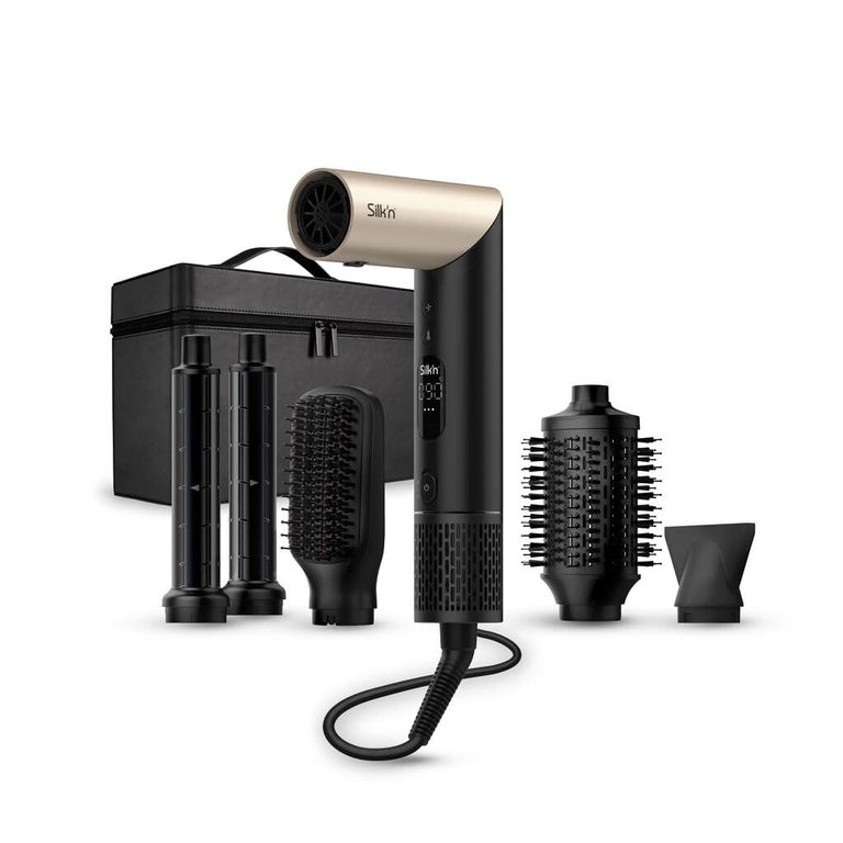Silk'n Air Flex 5‑in‑1 Air Styler mit dem mitgeliefertem Koffer.