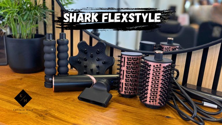 Shark Flex Style Airstyler mit allen Aufätzen.